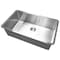 Msi Undermount Stainless Steel Handcrafted 32 In. Single Bowl Kitchen Sink With Strainer ZOR-SIN-PT-0007 - alternate 3